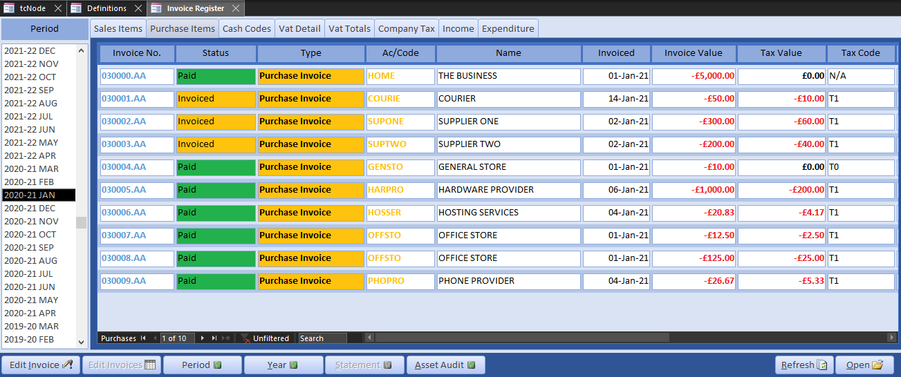 automatic invoices