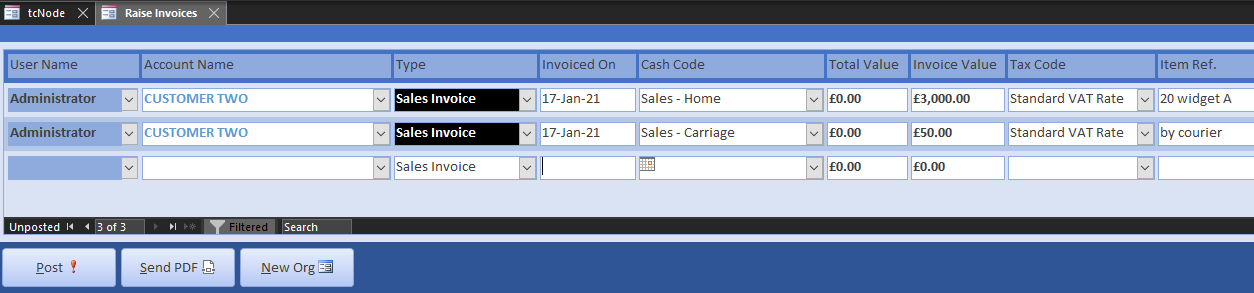 invoice sales