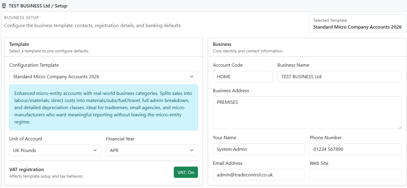 Configuration Screenshot