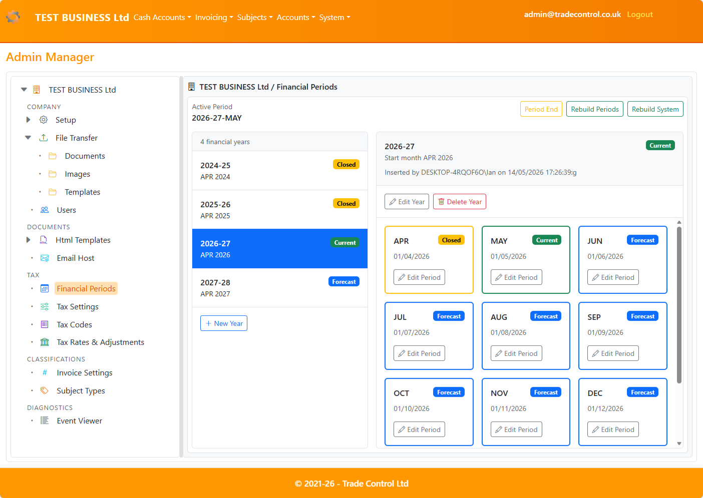 Admin Manager Overview