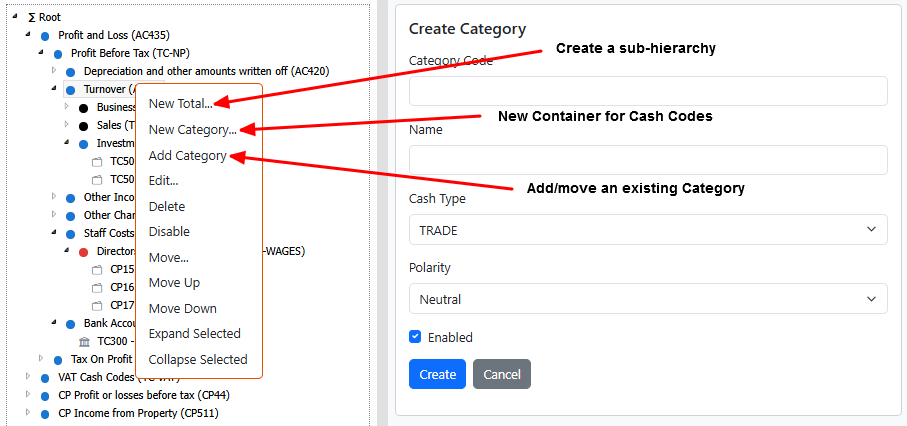 Add a new Category Code