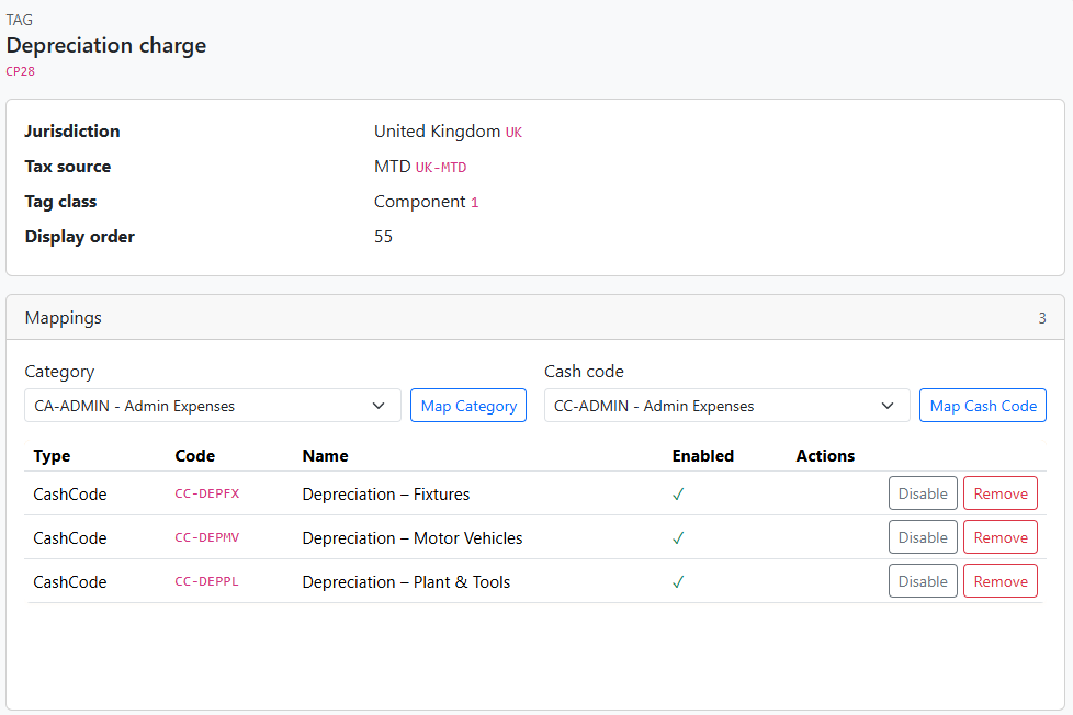 Micro Accounts Mapping Example