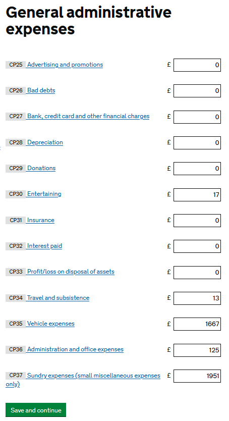 general expenses