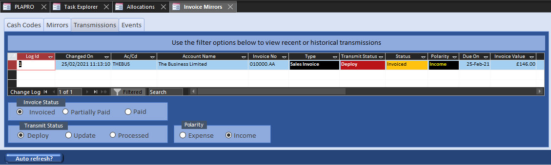 Invoice Deployment