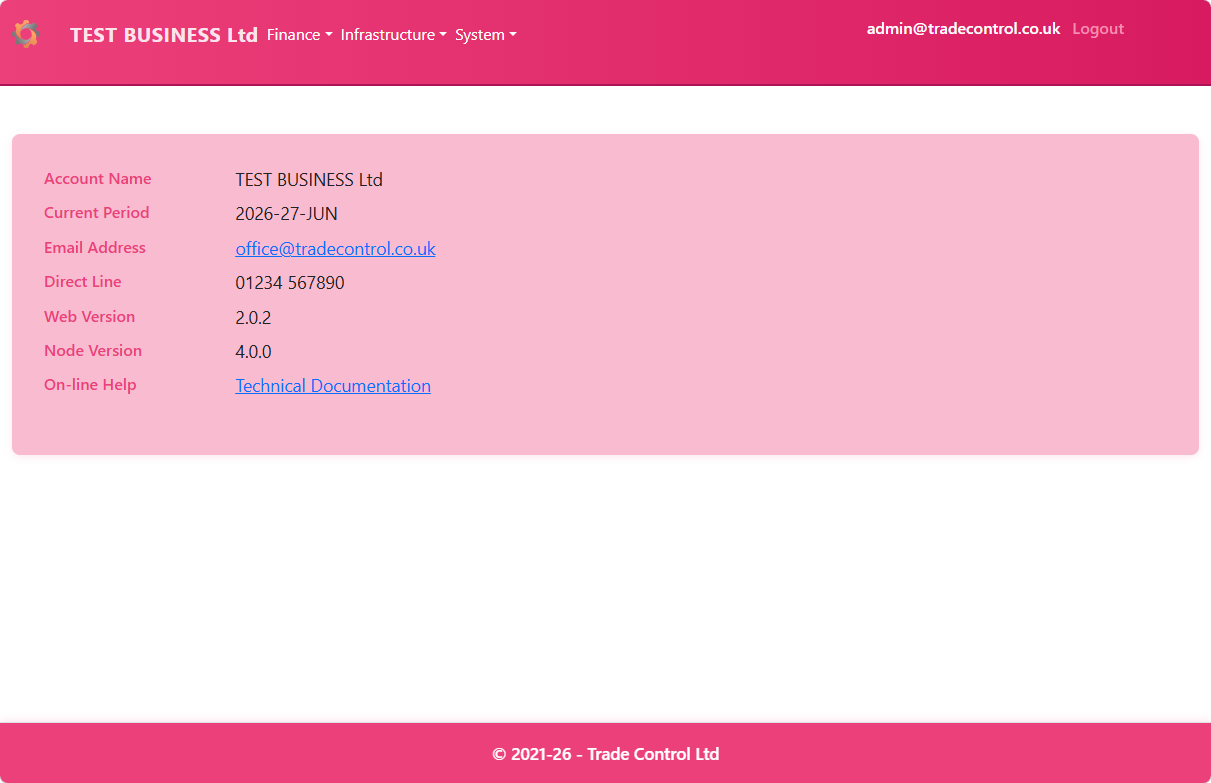 User Profile - blue theme