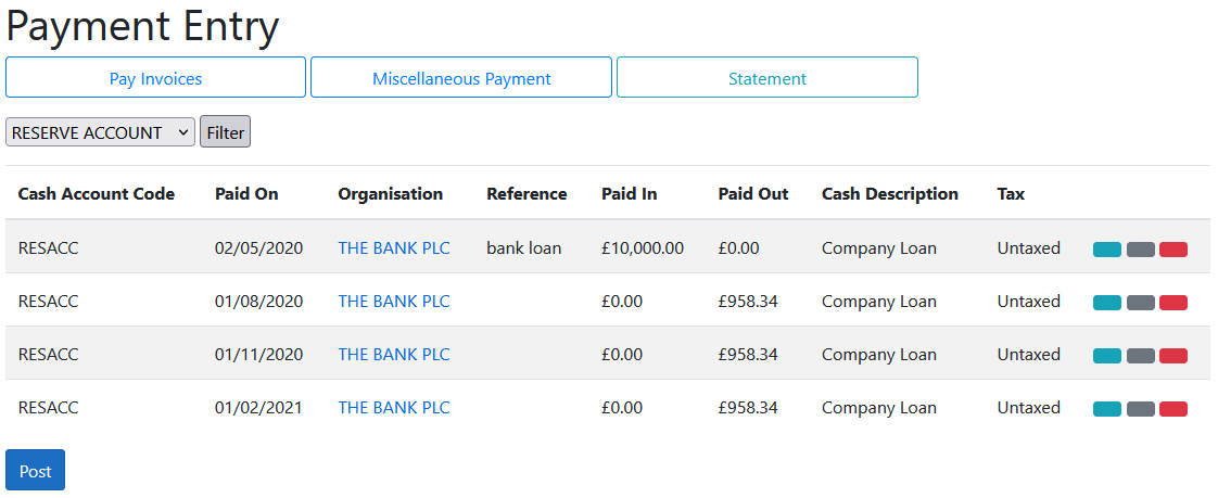 bank loan