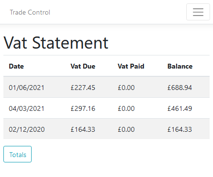 vat statement